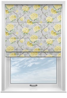 Bouquet Velvet, Primrose - Roman Blind